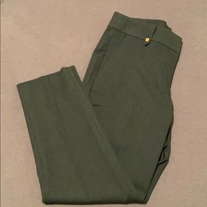 Loft buttoned belt loop slim pencil pants